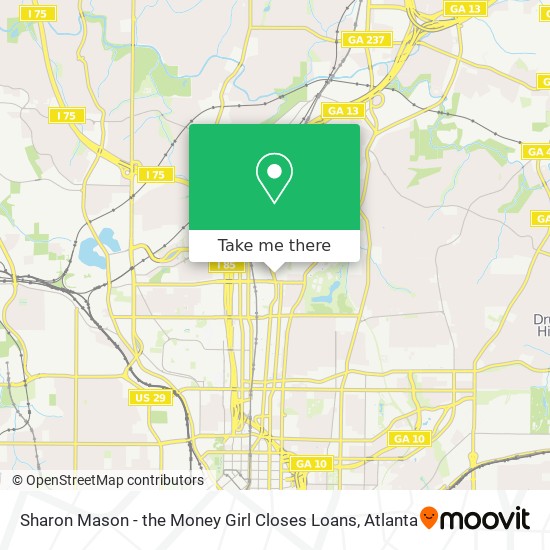 Mapa de Sharon Mason - the Money Girl Closes Loans