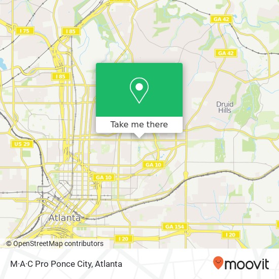 Mapa de M·A·C Pro Ponce City