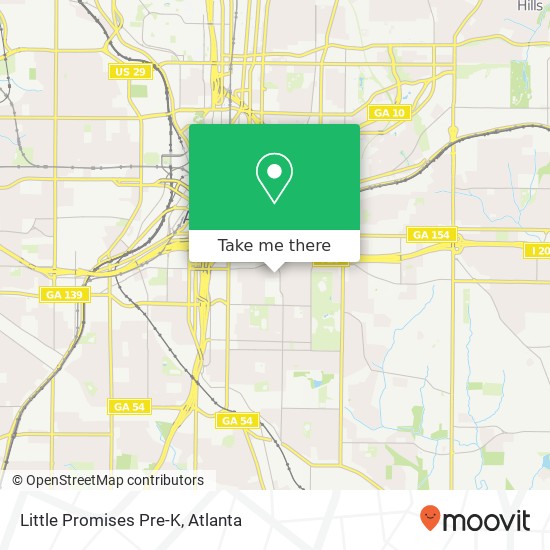 Mapa de Little Promises Pre-K