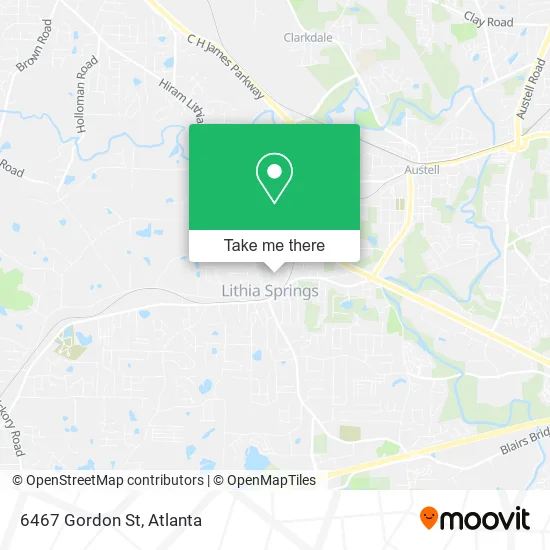 6467 Gordon St map