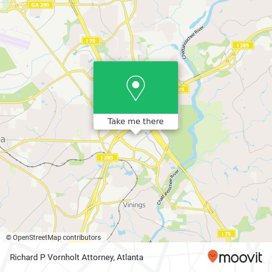 Richard P Vornholt Attorney map
