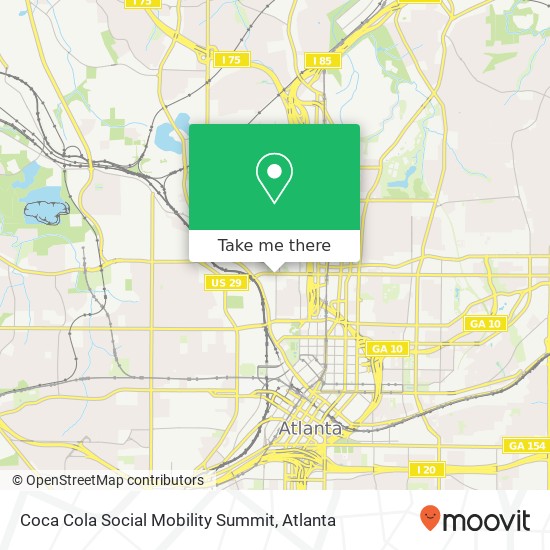 Coca Cola Social Mobility Summit map