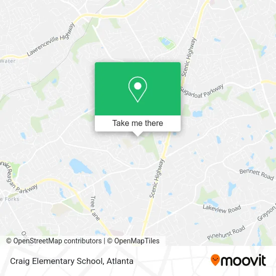 Craig Elementary School map