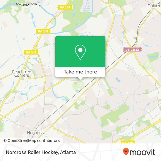 Mapa de Norcross Roller Hockey