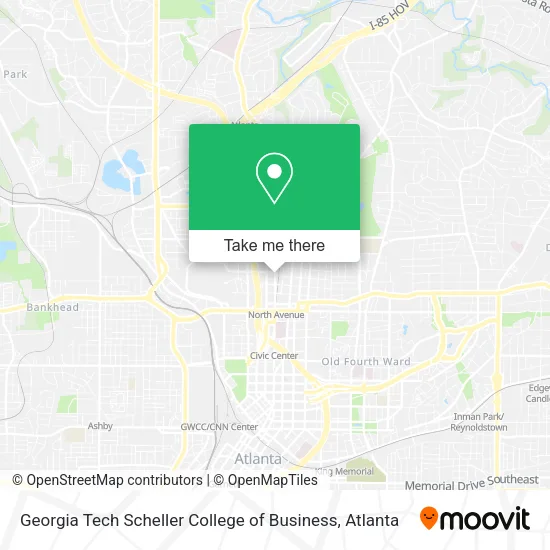 Mapa de Georgia Tech Scheller College of Business