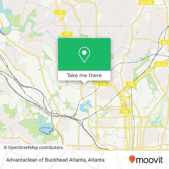 Mapa de Advantaclean of Buckhead Atlanta