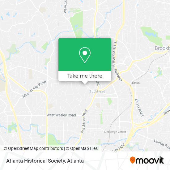 Atlanta Historical Society map