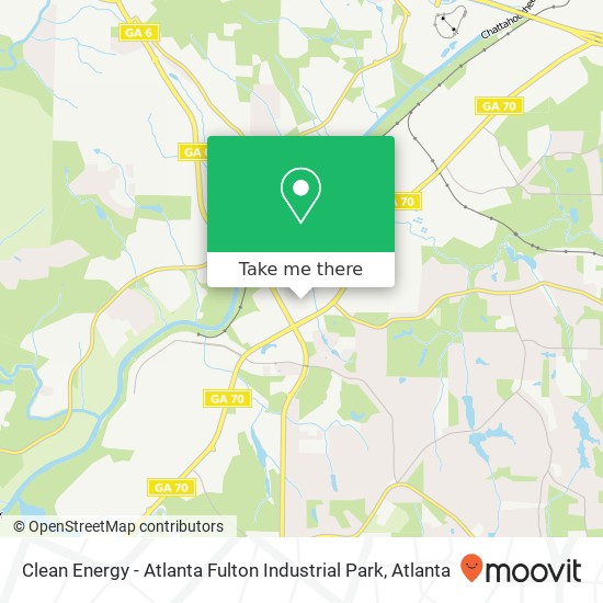 Clean Energy - Atlanta Fulton Industrial Park map