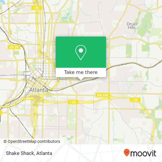 Mapa de Shake Shack