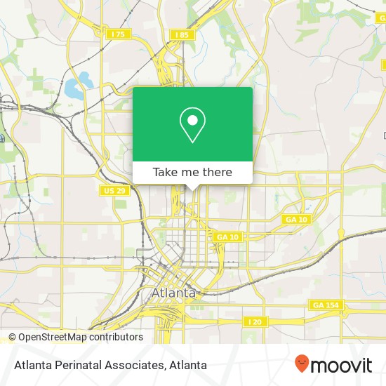 Mapa de Atlanta Perinatal Associates