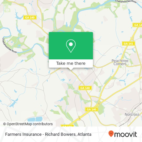 Farmers Insurance - Richard Bowers map