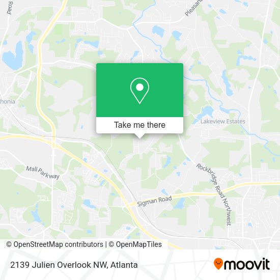 2139 Julien Overlook NW map