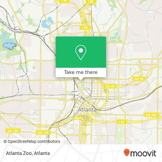 Mapa de Atlanta Zoo