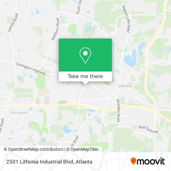 2501 Lithonia Industrial Blvd map