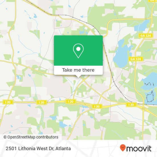 Mapa de 2501 Lithonia West Dr