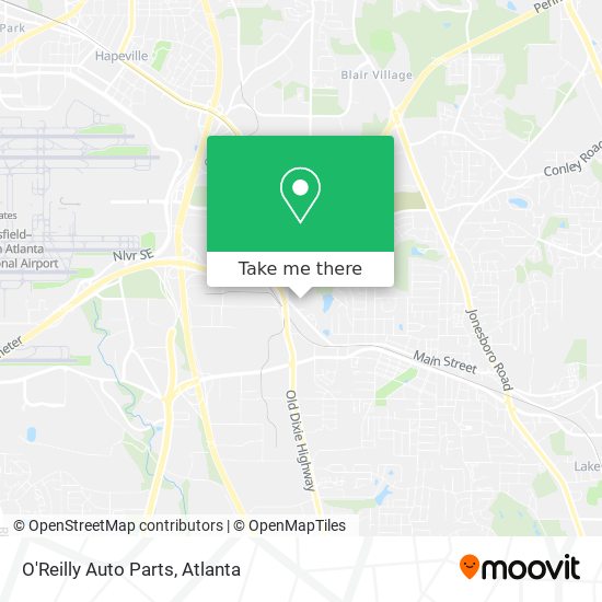 O'Reilly Auto Parts map