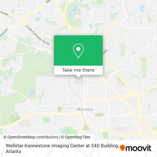 Wellstar Kennestone Imaging Center at 340 Building map
