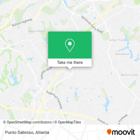Punto Sabroso map
