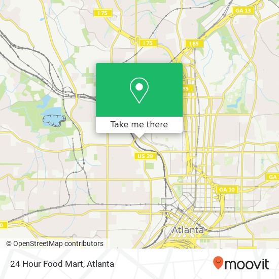 Mapa de 24 Hour Food Mart