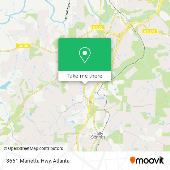 Mapa de 3661 Marietta Hwy