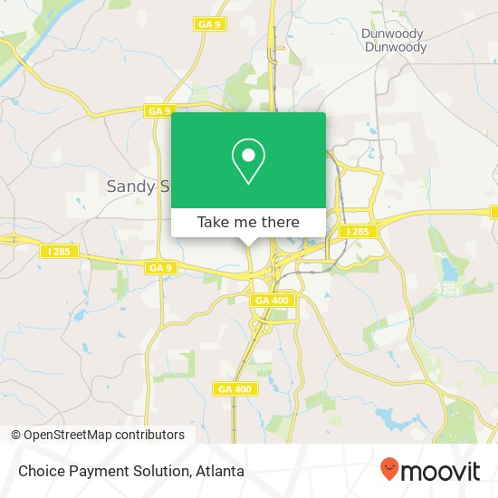 Mapa de Choice Payment Solution