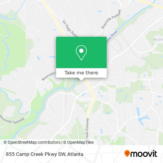 Mapa de 855 Camp Creek Pkwy SW