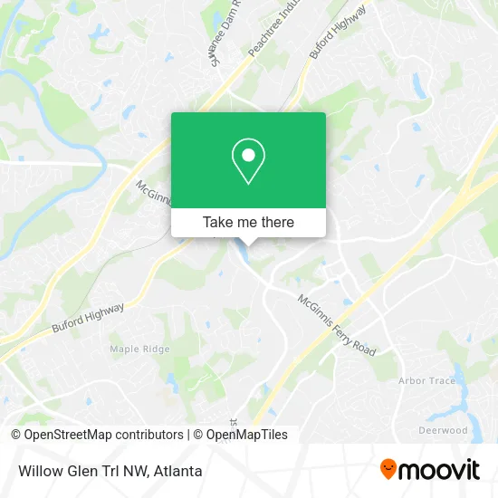Willow Glen Trl NW map
