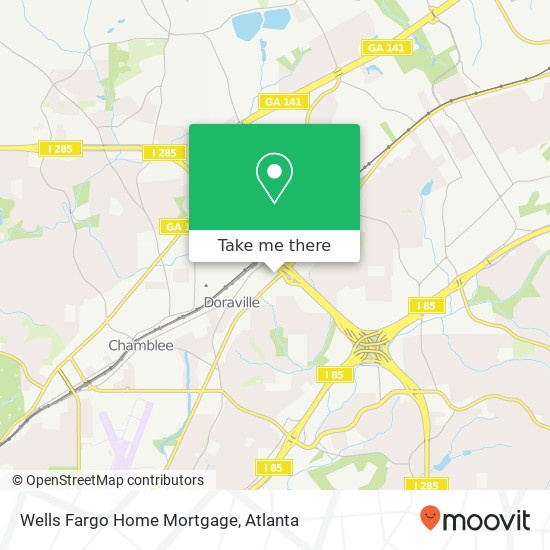 Mapa de Wells Fargo Home Mortgage