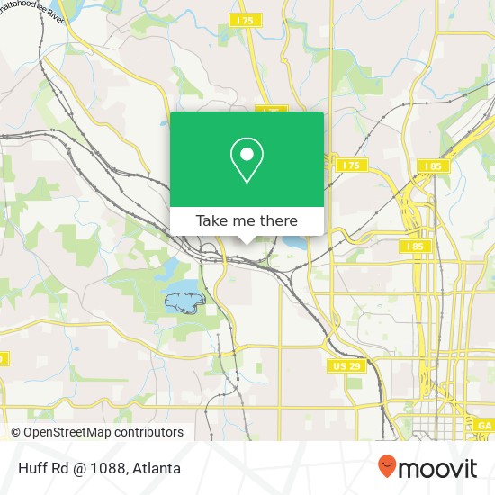 Huff Rd @ 1088 map