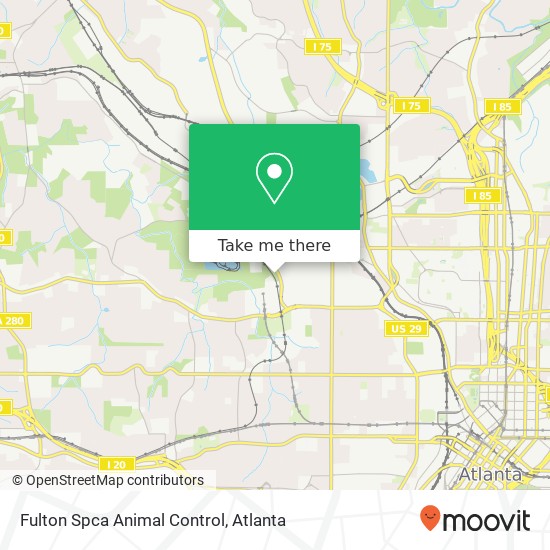 Mapa de Fulton Spca Animal Control