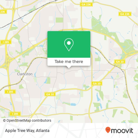 Mapa de Apple Tree Way