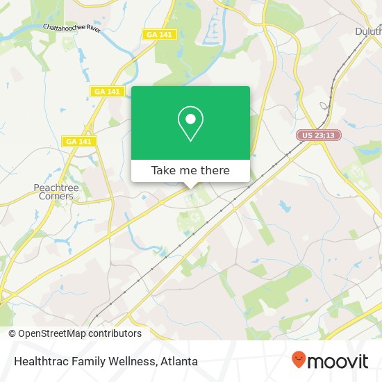 Healthtrac Family Wellness map