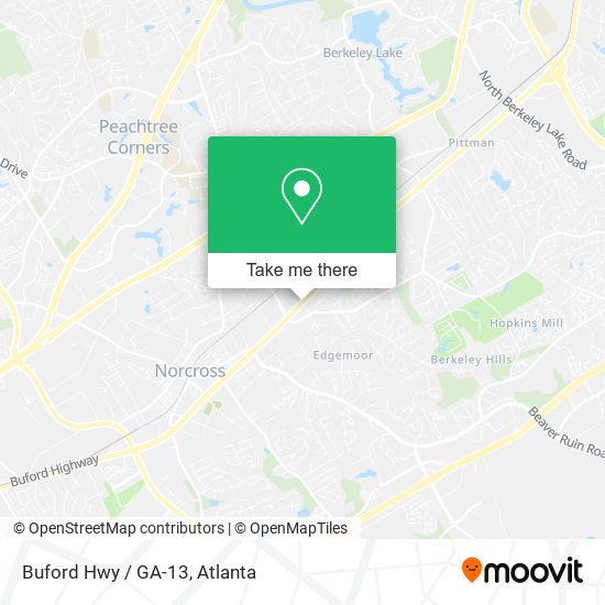 Mapa de Buford Hwy / GA-13