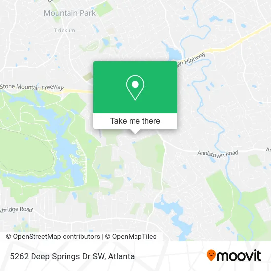 5262 Deep Springs Dr SW map