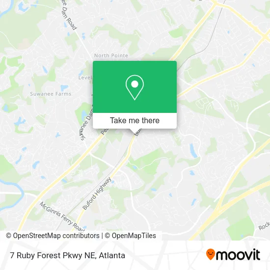 Mapa de 7 Ruby Forest Pkwy NE