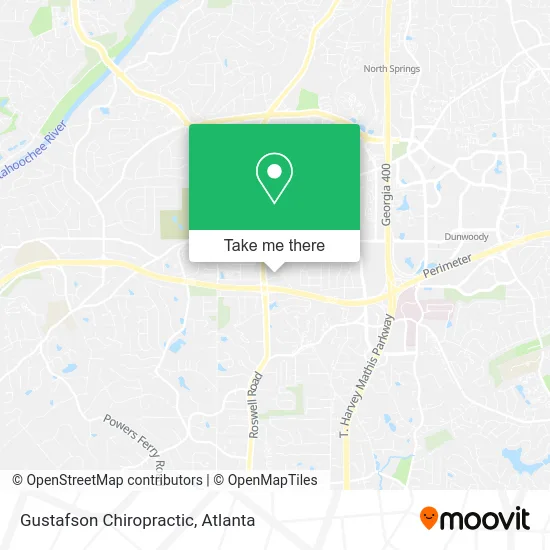 Gustafson Chiropractic map
