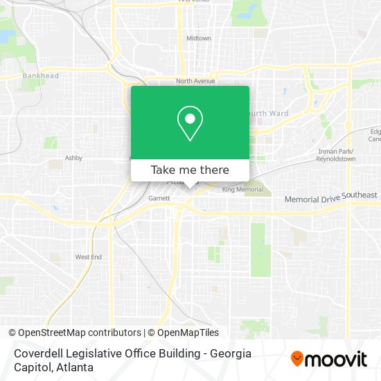 Coverdell Legislative Office Building - Georgia Capitol map