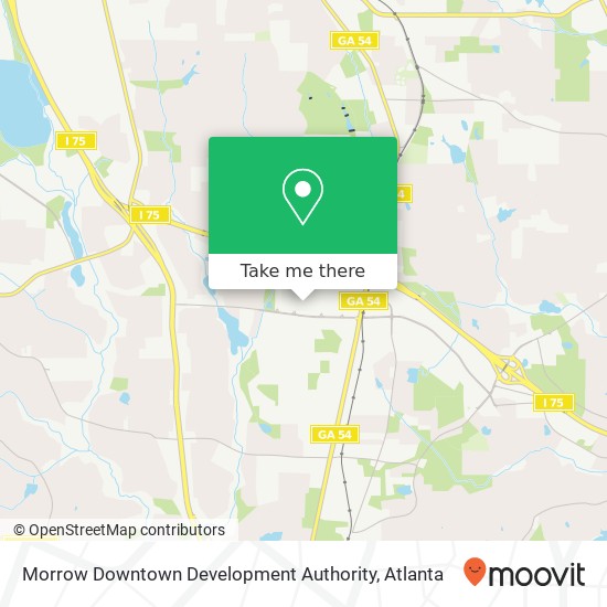 Morrow Downtown Development Authority map