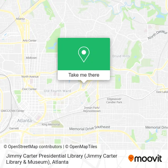 Mapa de Jimmy Carter Presidential Library