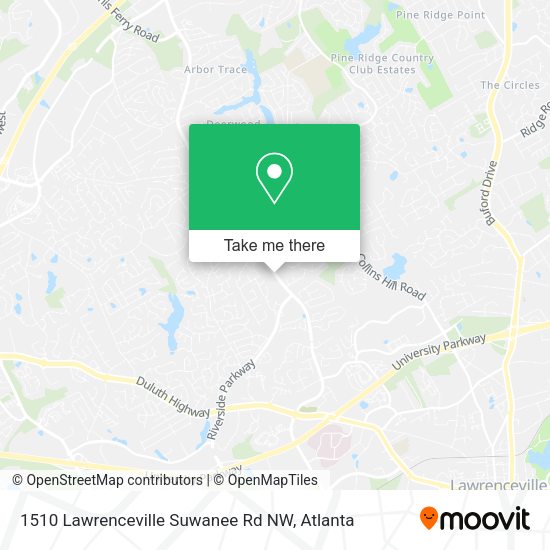 1510 Lawrenceville Suwanee Rd NW map