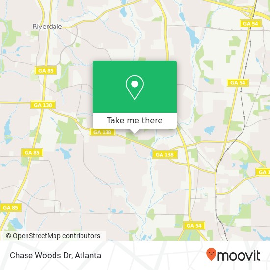 Chase Woods Dr map