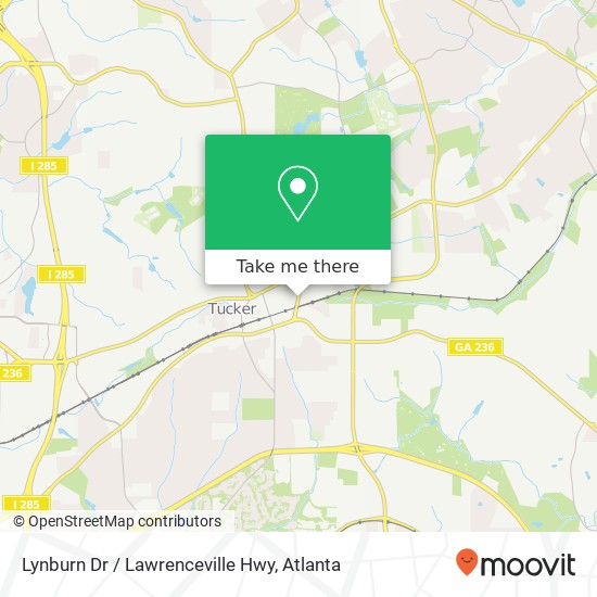 Mapa de Lynburn Dr / Lawrenceville Hwy