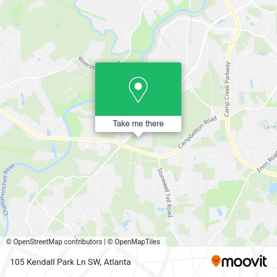 Mapa de 105 Kendall Park Ln SW