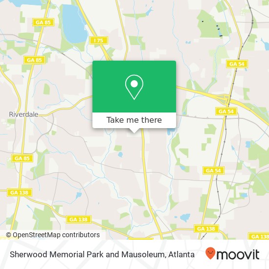 Mapa de Sherwood Memorial Park and Mausoleum