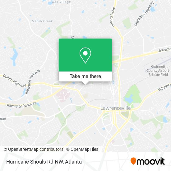 Mapa de Hurricane Shoals Rd NW