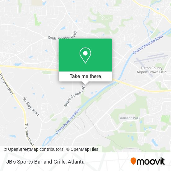 JB's Sports Bar and Grille map