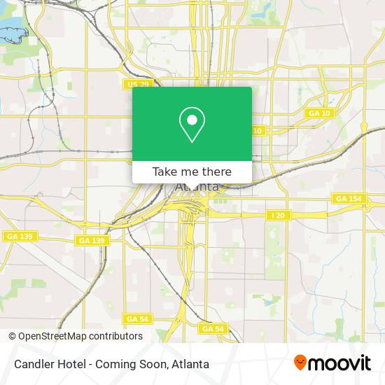 Mapa de Candler Hotel - Coming Soon