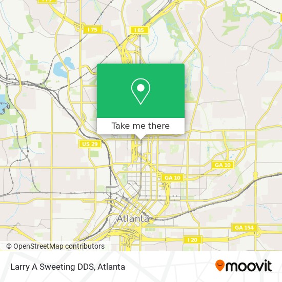 Larry A Sweeting DDS map