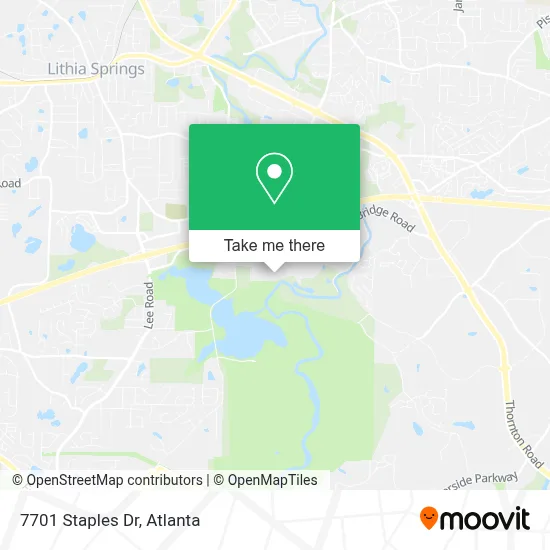 7701 Staples Dr map