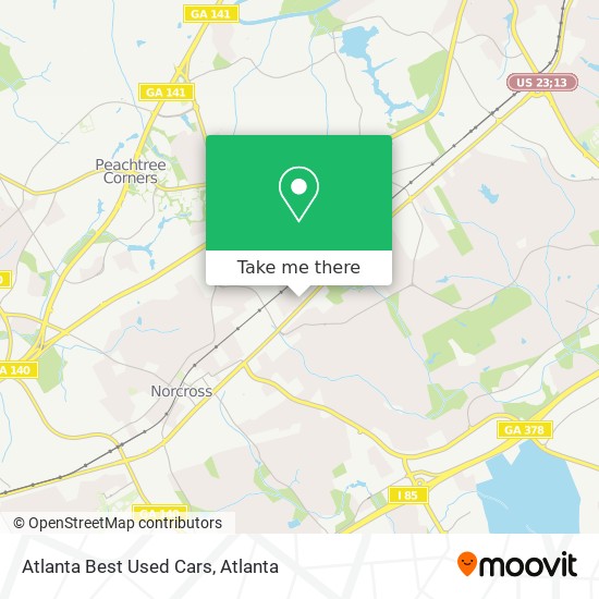 Mapa de Atlanta Best Used Cars